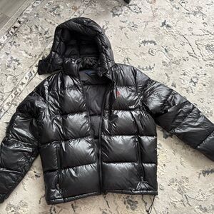 Ralph Lauren Shiny Black Puffer Jacket